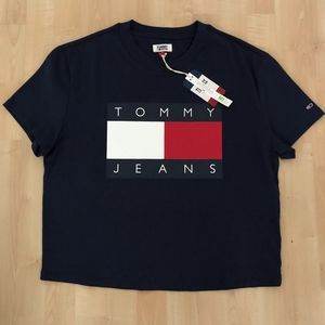 🆕️ Tommy Hilfiger Jeans Womens Tshirt Cropped